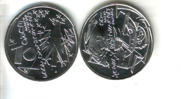 (afbeelding voor) 10 Euro DUITSLAND 2003 D 100 jaar Duits Museum UNC